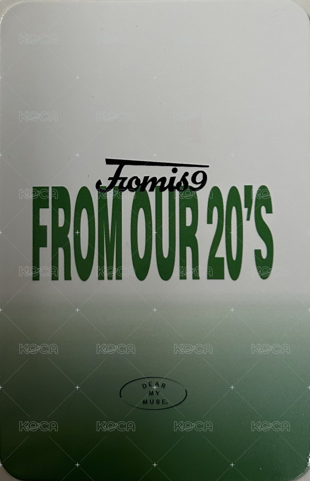 From Our 20‘s dmm 特典卡  背面