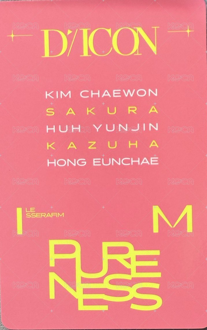 DICON 雜誌卡 B版櫻葉雙人 背面