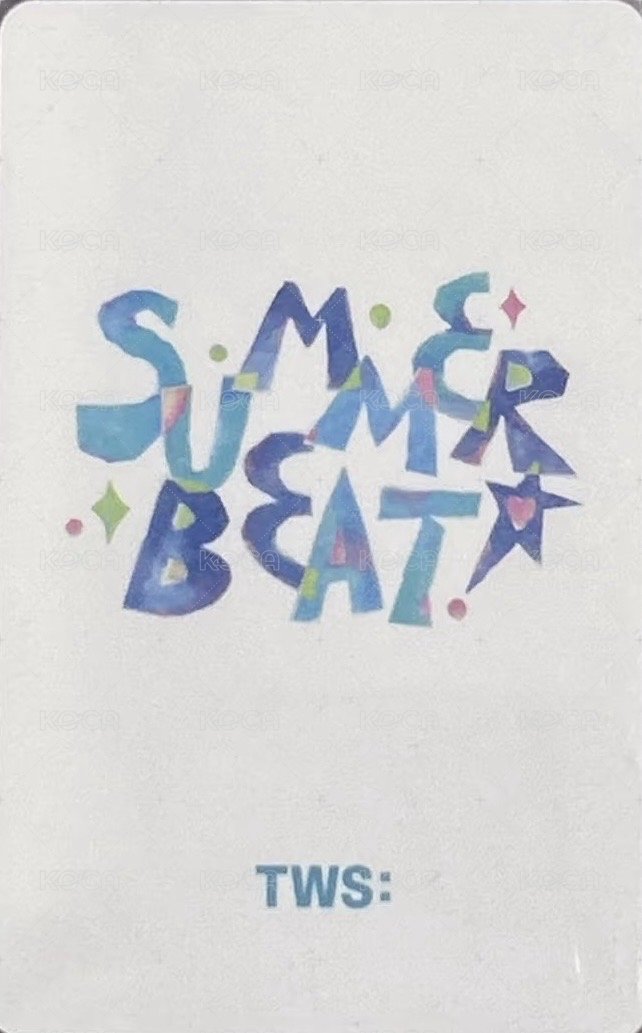 SUMMER BEAT! 日咖 感謝祭 特典卡  背面