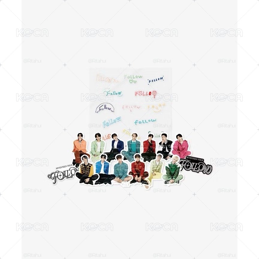 SEVENTEEN TOUR‘FOLLOW’演場會 周邊 （壓克力照片組 PET照片組 變化照片組 明信片冊）