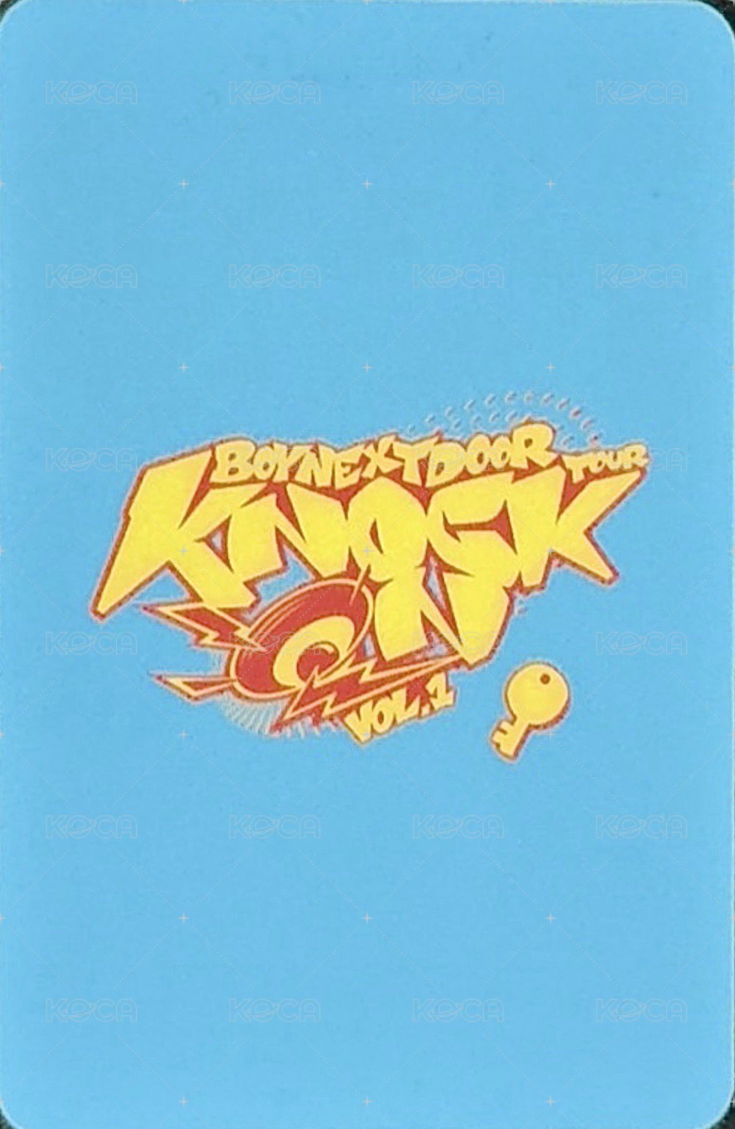 Knock On 巡迴 入場卡 / 場限卡 仁川場zone卡 1 背面