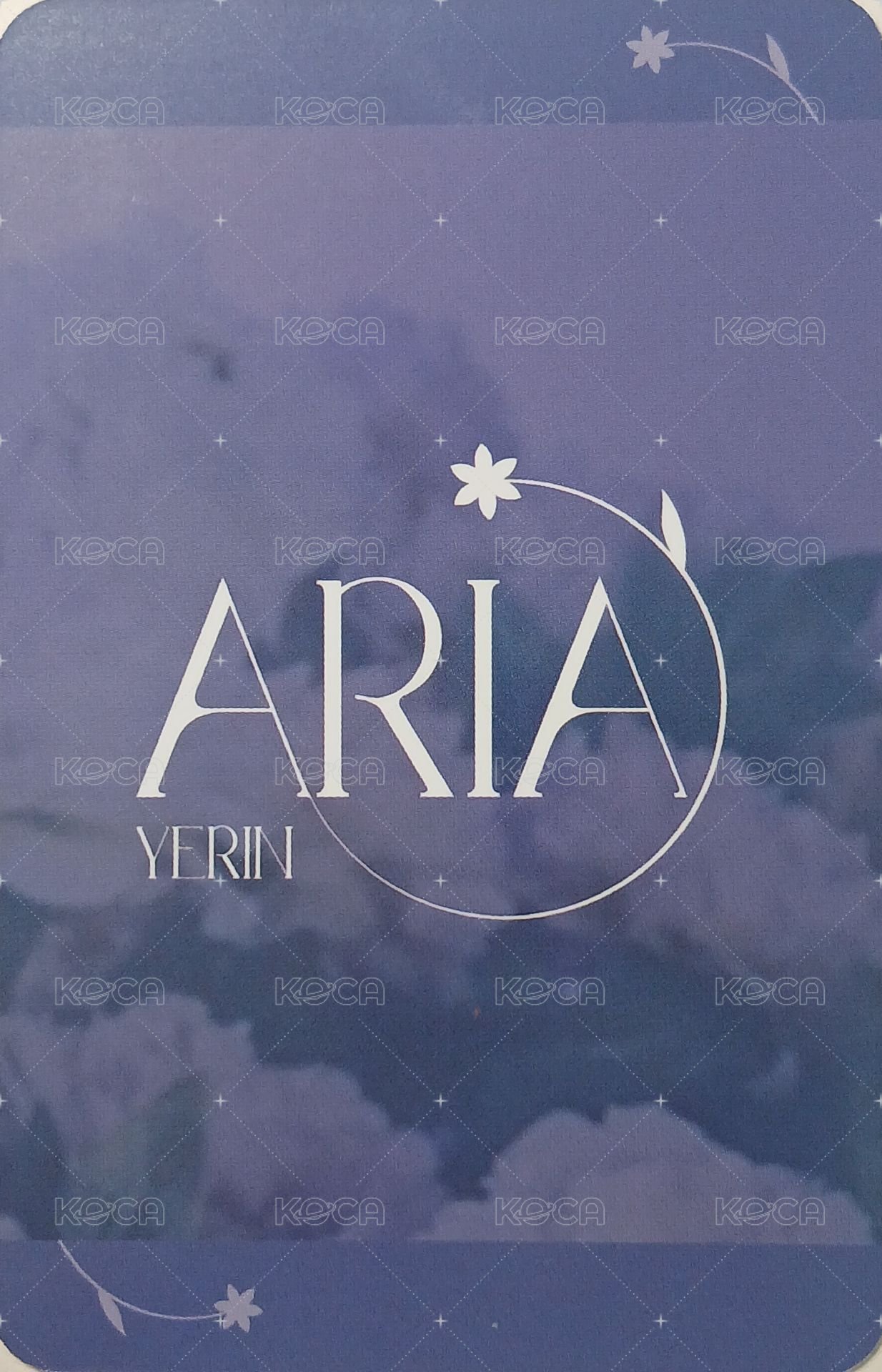 ARIA sw 2.0 簽售卡  背面