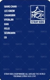 合(HOP) jyp 電子專 特典卡  背面