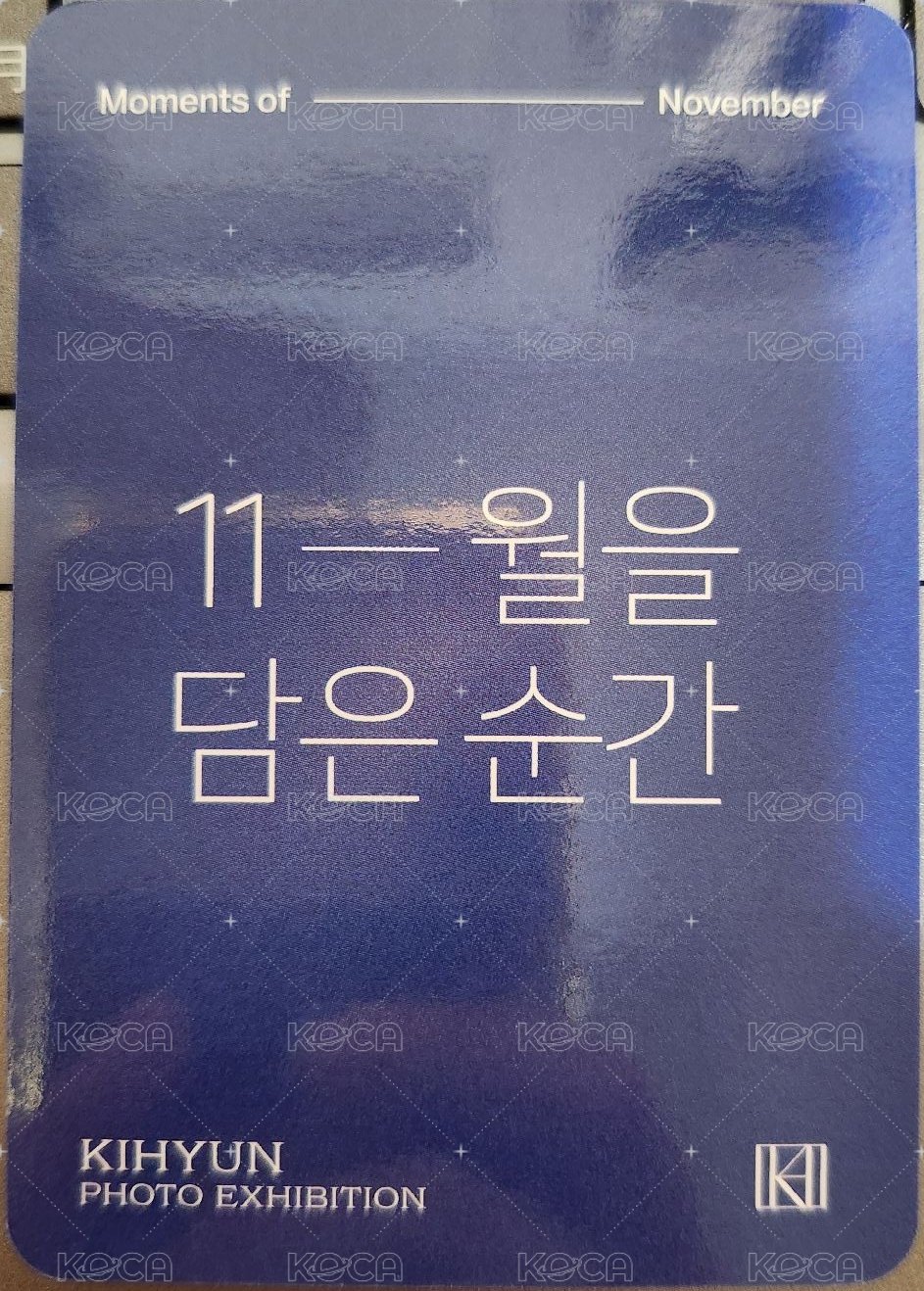 Moments of November PHOTO BOOK 專輯卡  背面