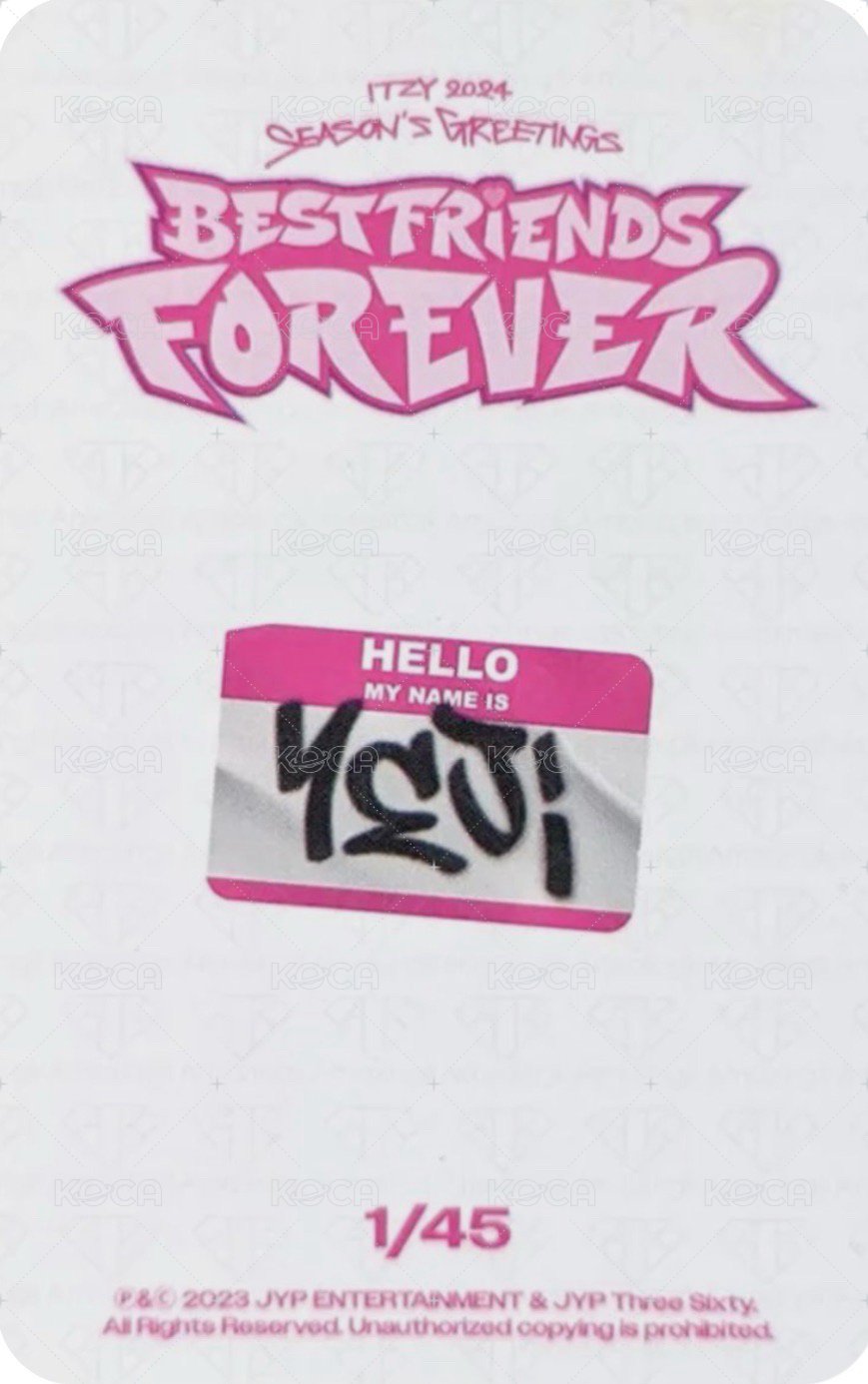 2024年曆 隨機卡  背面