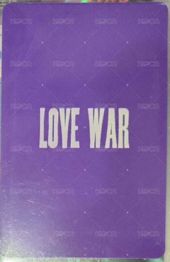 Love War 專輯卡 Love ver. 背面