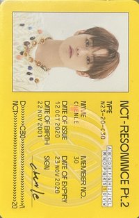 2020大隊 Pt.2 專輯卡 ID卡