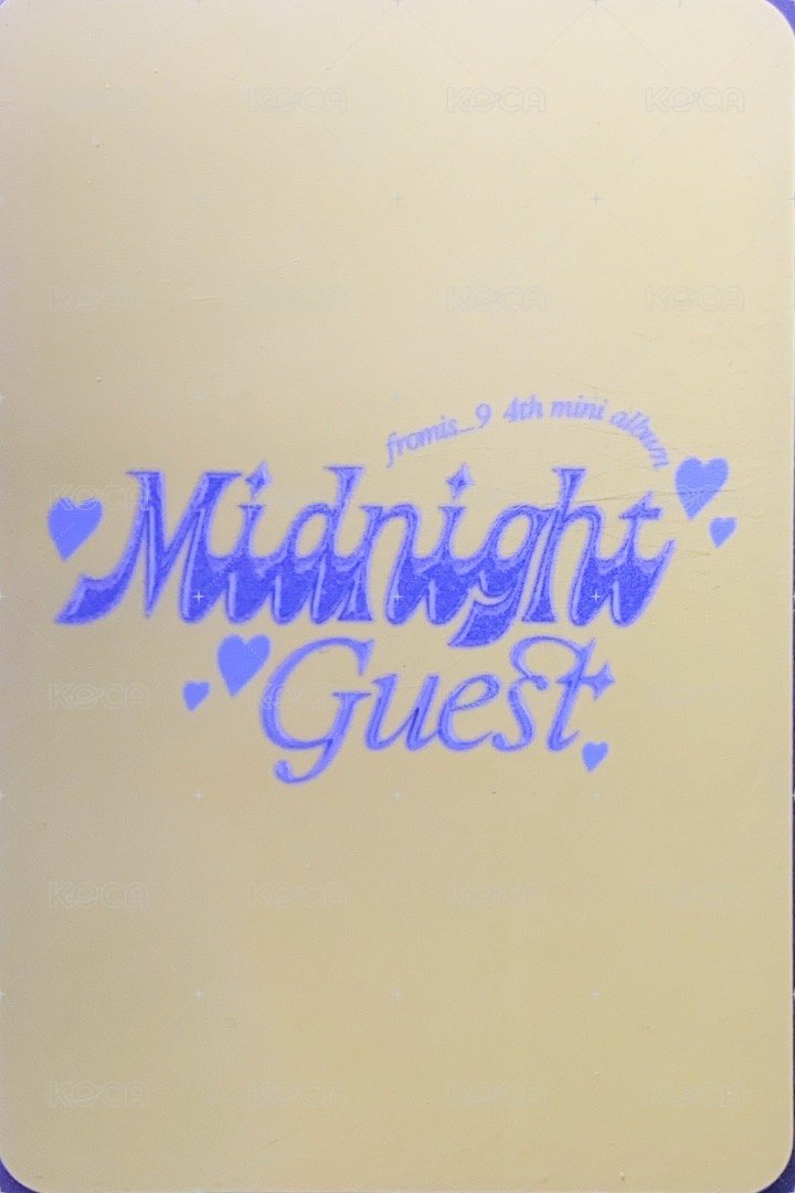 DM 專輯卡 After Midnight ver. 背面