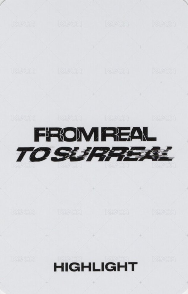 From Real to Surreal mk 特典卡 預售 背面