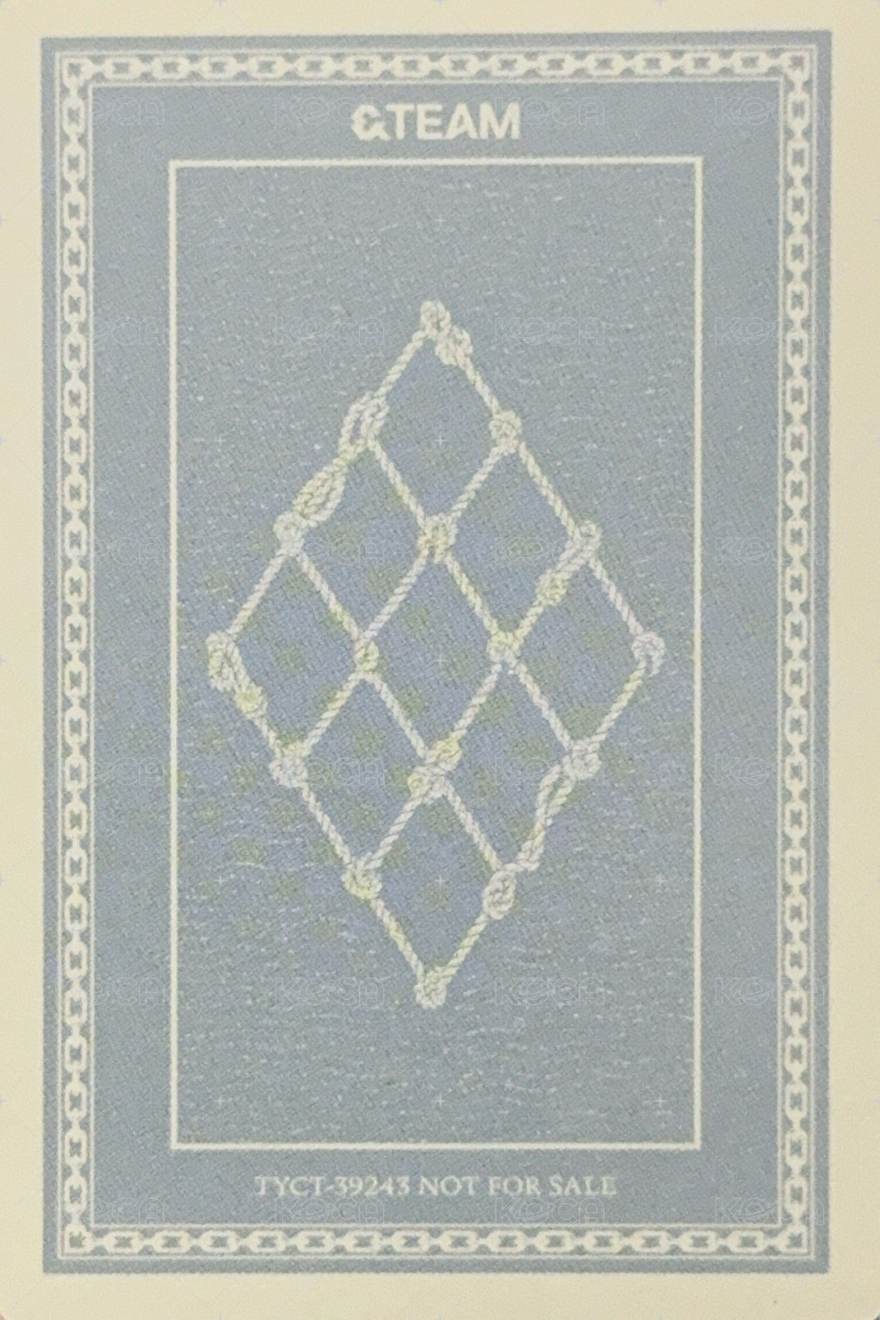 青嵐 (Aoarashi) 專輯卡 三人卡 Fuma&Taki&Maki 背面