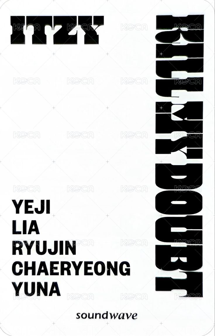 KILL MY DOUBT sw 14.0 幸運卡  背面