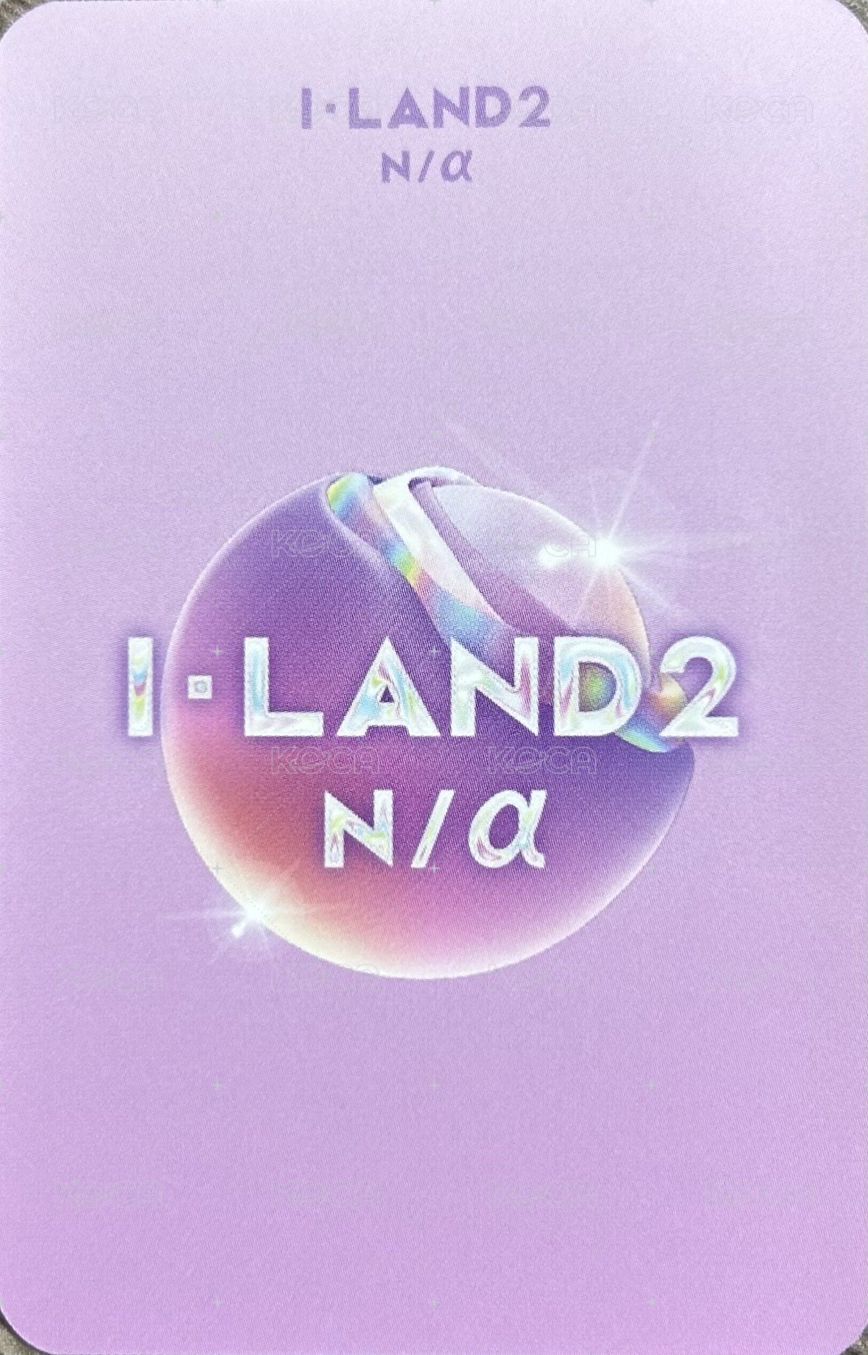 I-land2 N/a POP-UP 滿額卡  背面