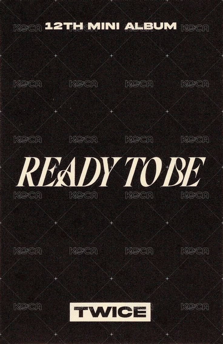 READY TO BE sw PB預售 特典卡  背面