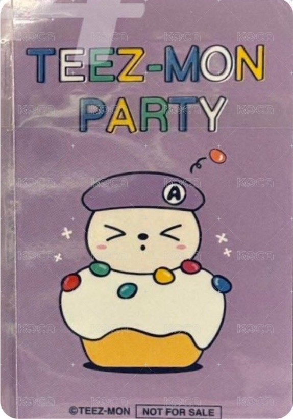 TEEZ-MON POP UP SHOP IN JAPAN 周邊卡 PLUSH 背面