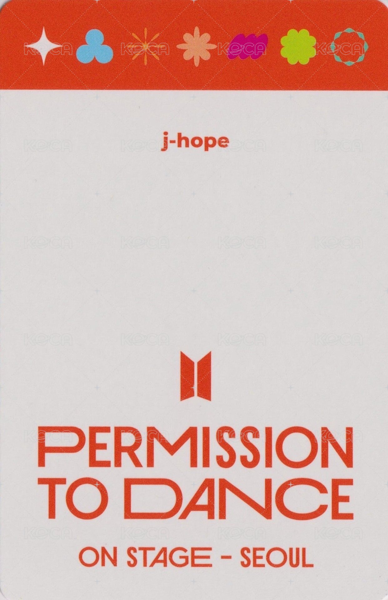 PTDOS 演唱會 DVD / CD 卡 首爾場數位版 固卡 背面