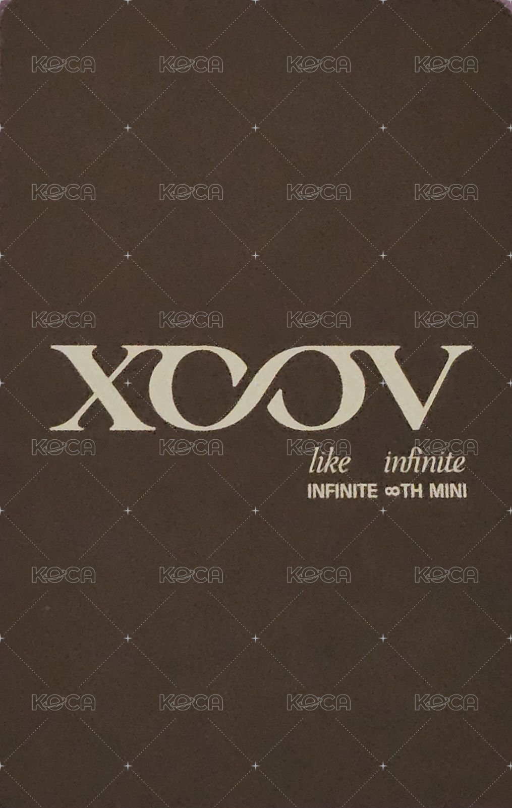 LIKE INFINITE k4 簽售卡 손뽀뽀 ver. 背面