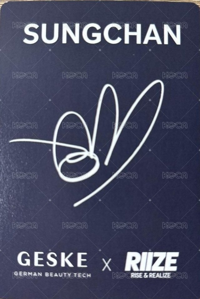 GESKE 代言卡  背面