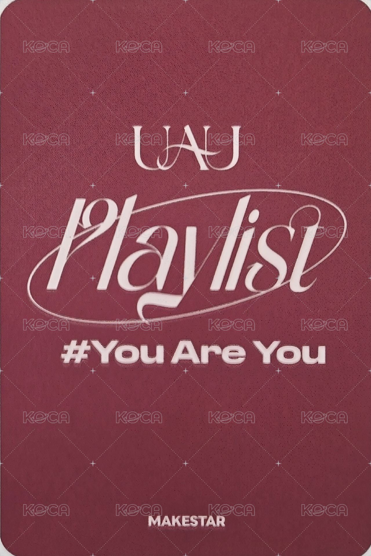 Playlist #You Are You ms 2.0 簽售卡 水手服 ver. 背面