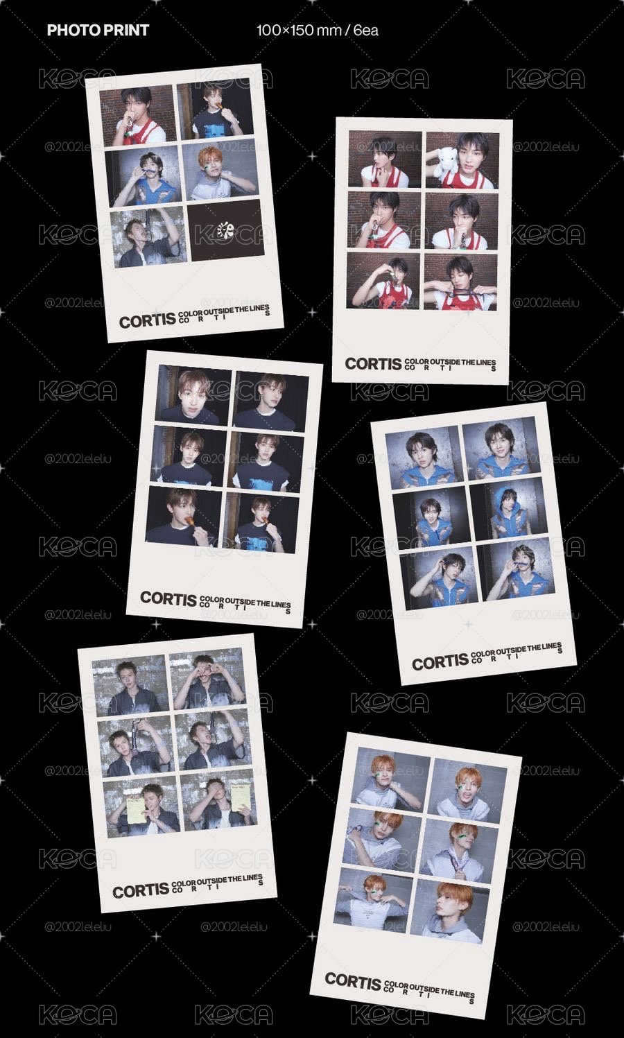 CORTIS 電子B photo print