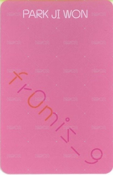 FUN 專輯卡 Factory ver. 背面