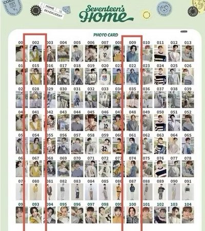 SEVENTEEN‘S HOME 2023 隨機 卡包 一套 (淨漢+珉奎) 綁 手機夾片 明信片