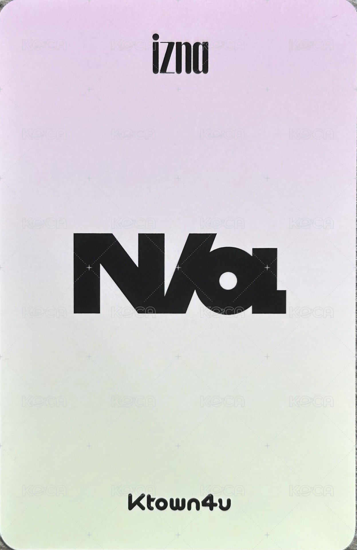 迷一 k4 4.0 簽售卡 黑衣 練習室 背面