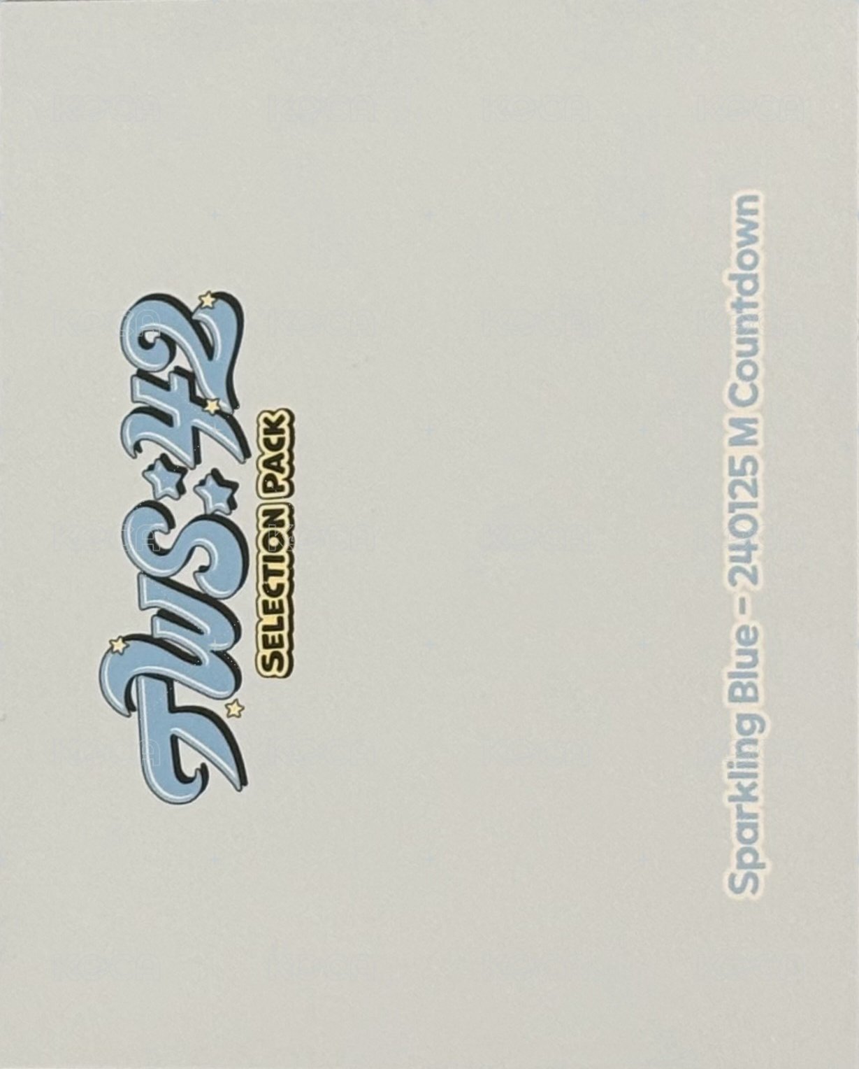 TWS:42 Selection Pack 周邊卡 團卡 背面