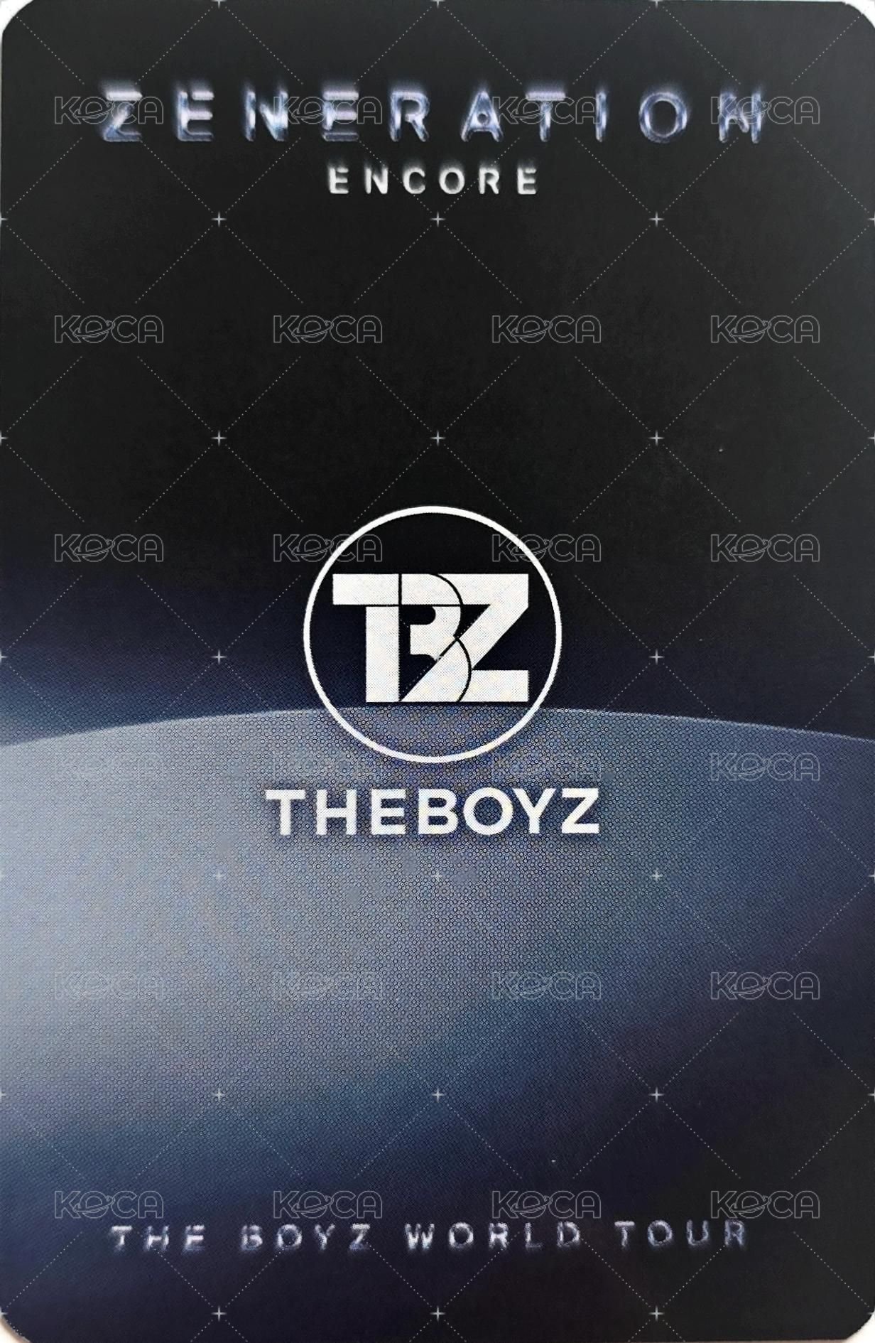 THE BOYZ 2ND WORLD TOUR : ZENERATION – ENCORE 周邊卡 裝飾物組 背面