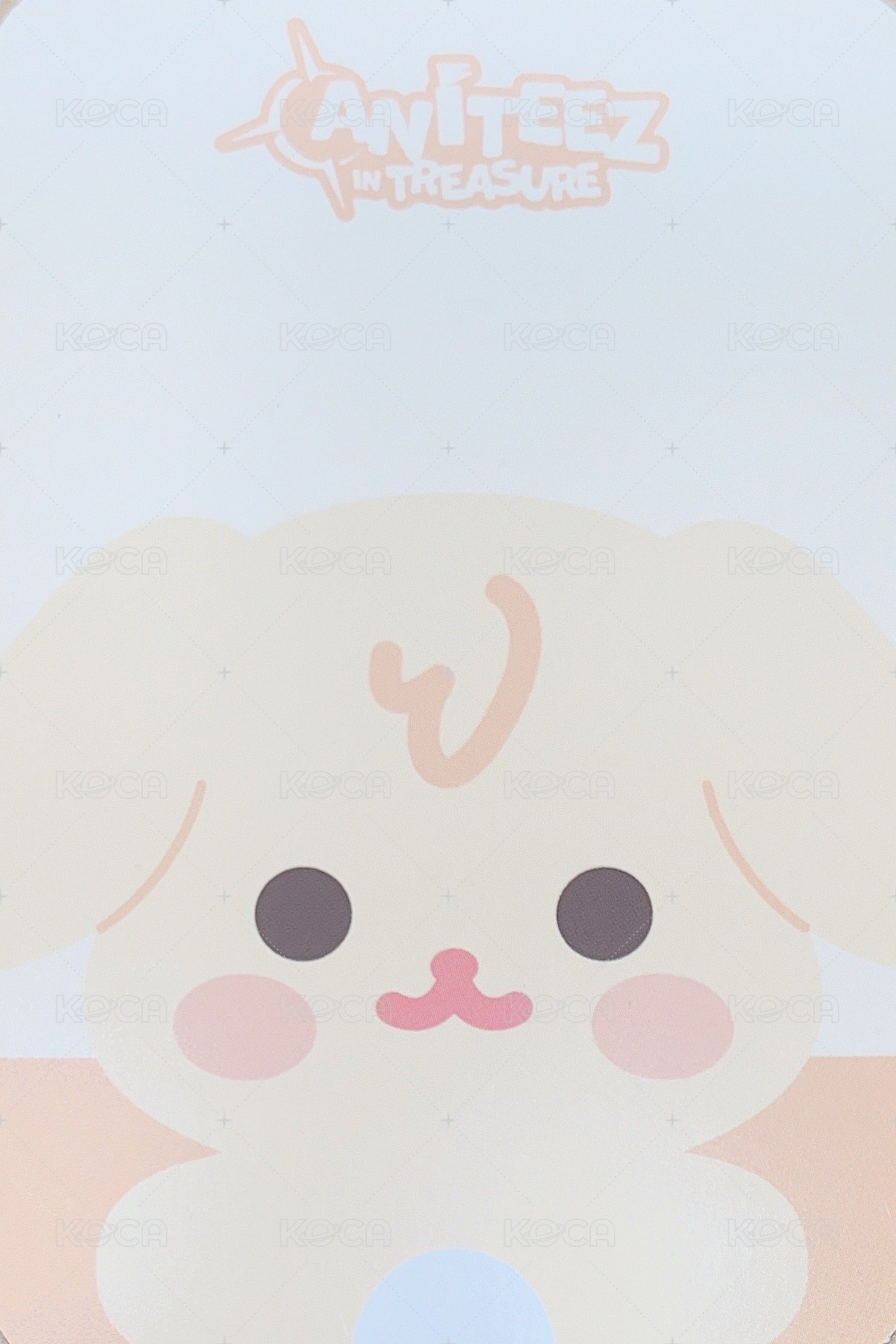 ANITEEZ IN TREASURE 周邊卡 豆豆眼娃卡 背面