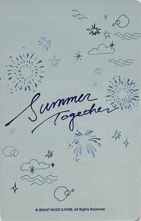 Summer Together 隨機卡  背面