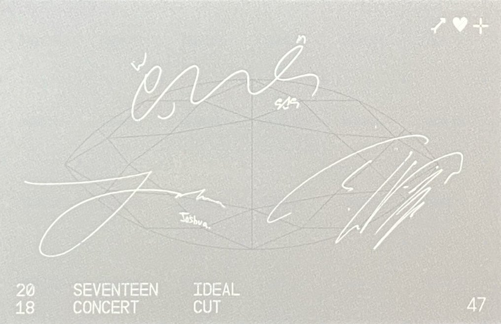 IDEAL CUT 隨機卡 韓版卡包卡 背面