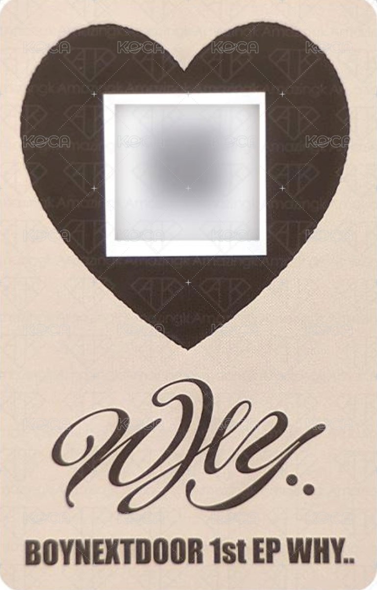 WHY.. 專輯卡 wvs ver. 專卡 1 背面