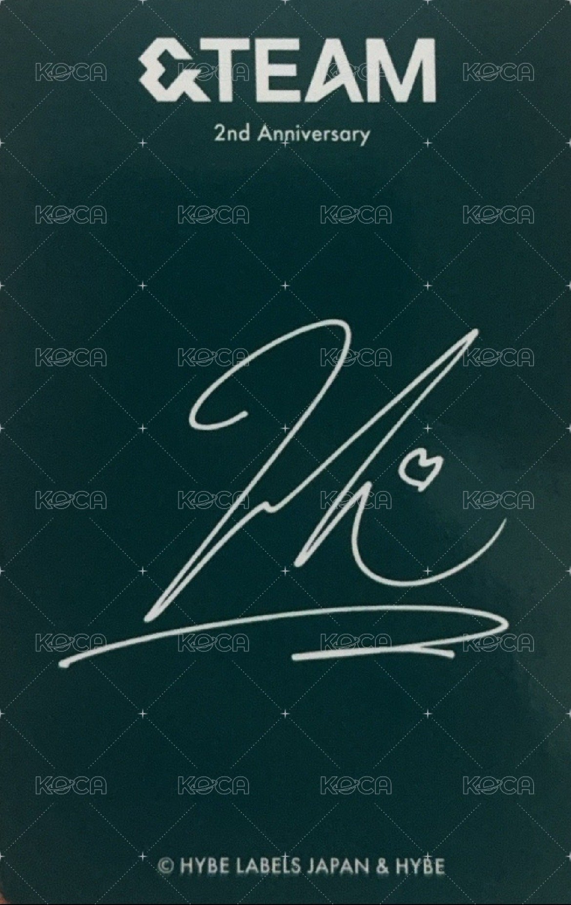 縁DAY 周邊卡 2週年 相框卡 背面