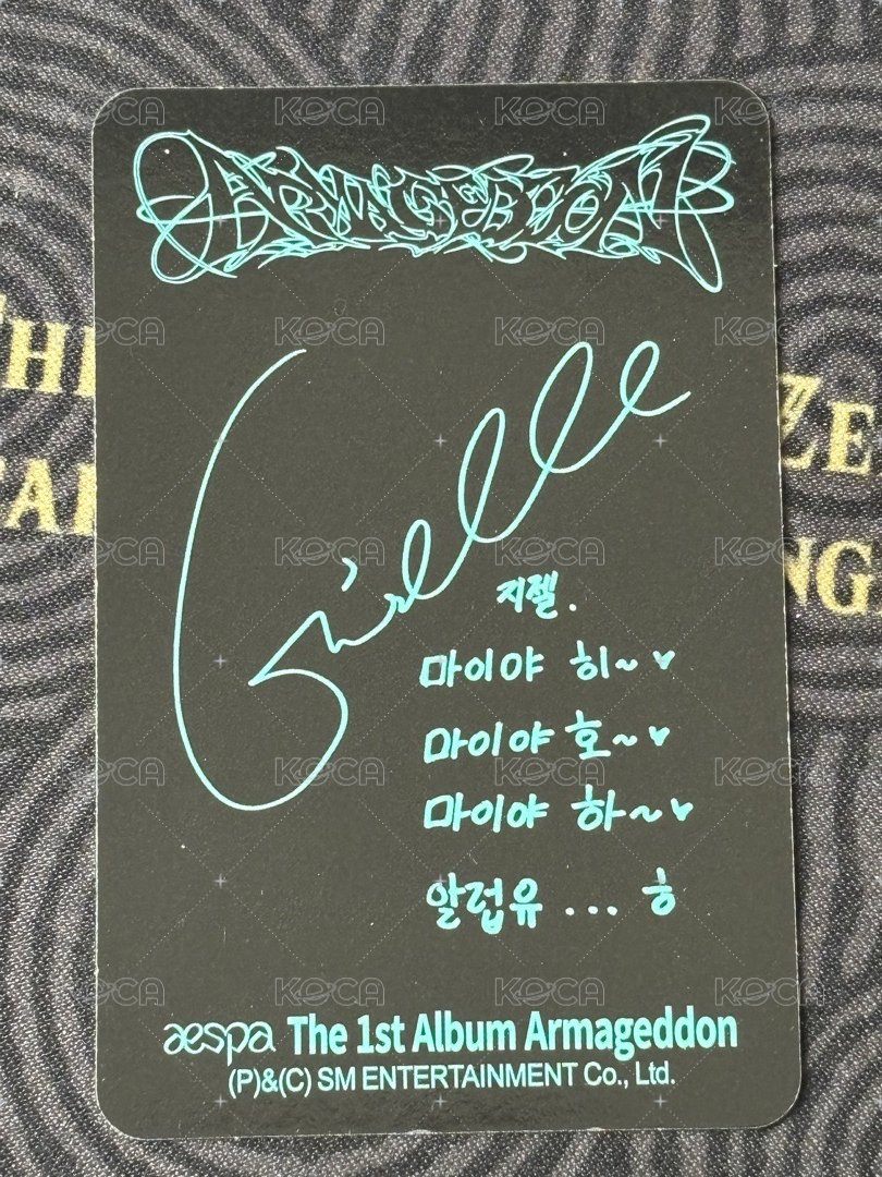 正規一 專輯卡 Zine版吉 背面