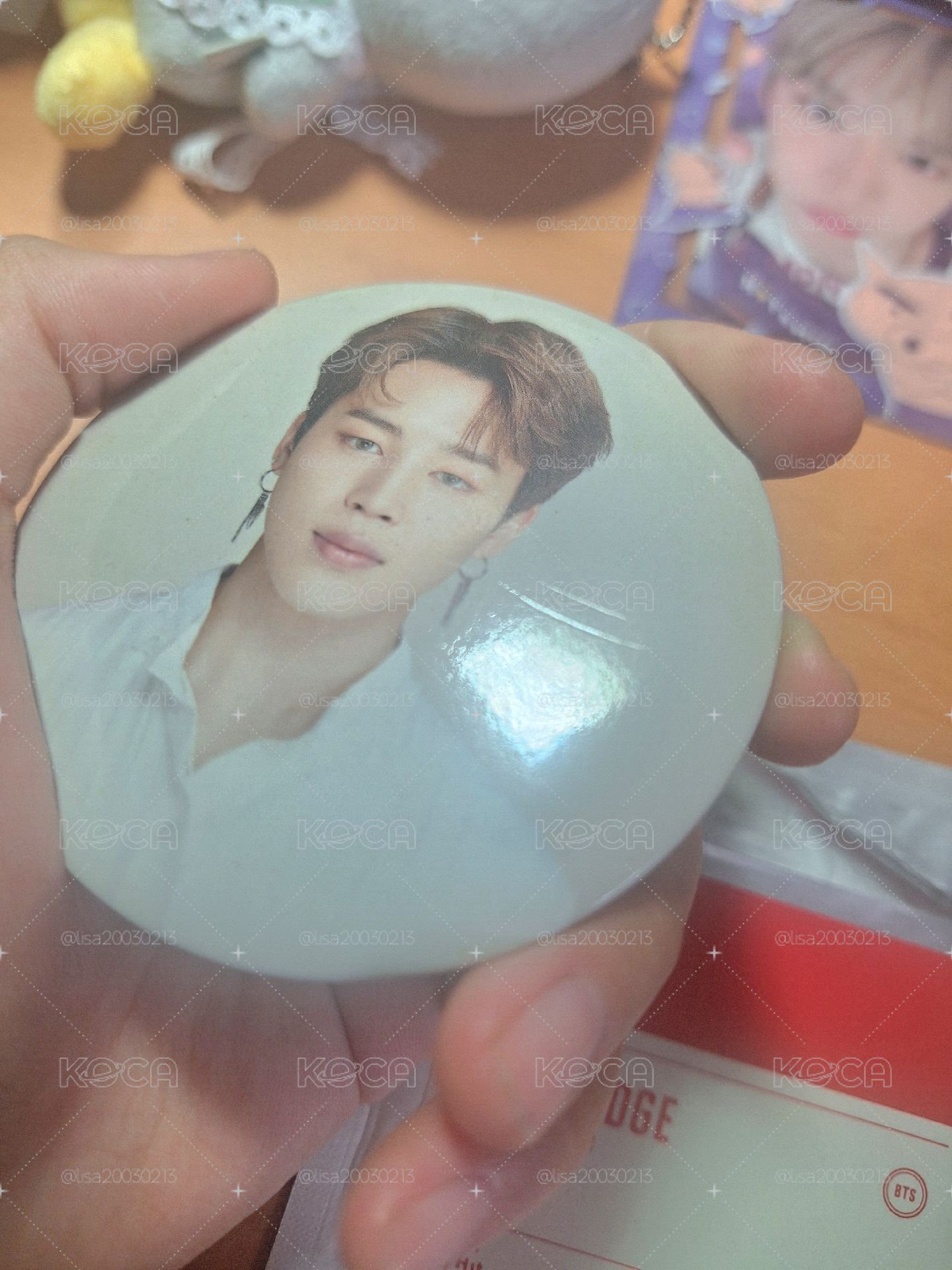 jimin場週胸章