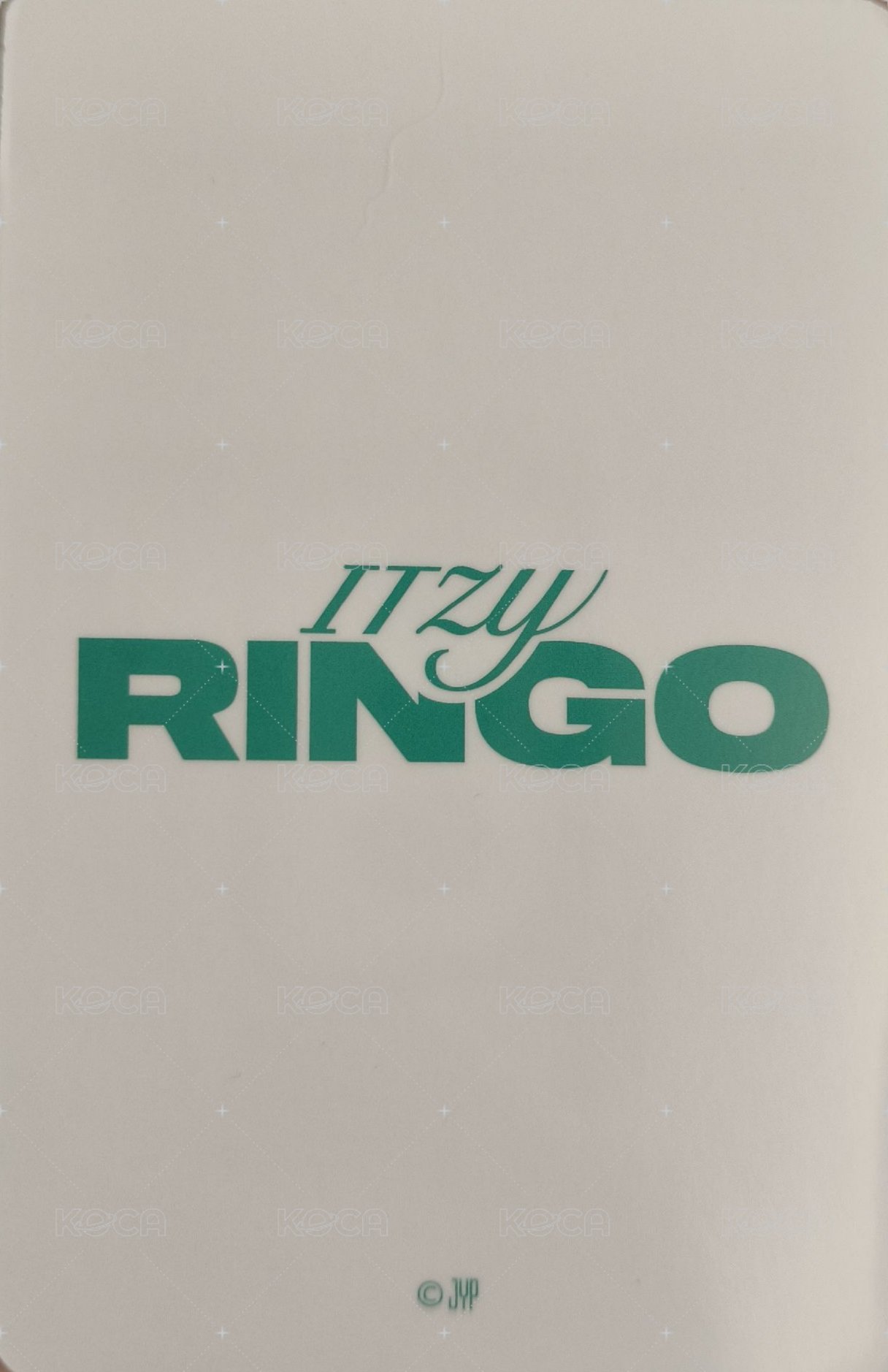 RINGO JYP JAPAN 周邊卡  背面