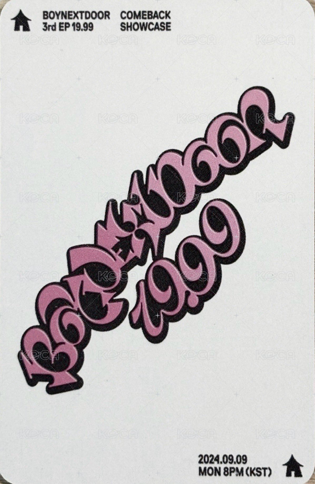 19.99 入場卡 / 場限卡 sc入場卡4 背面