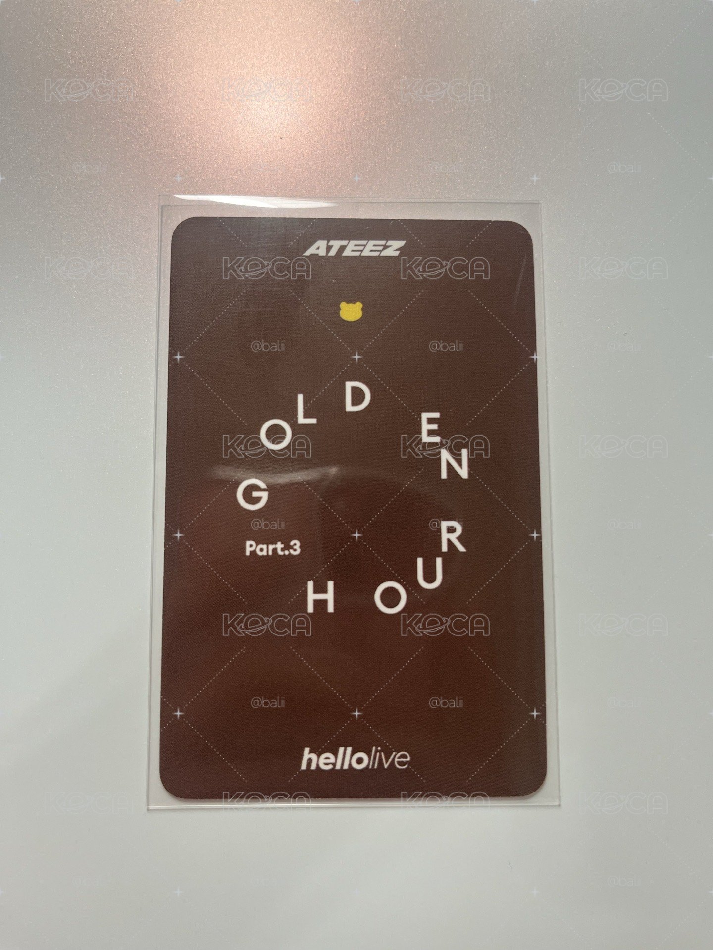 ATEEZ 崔傘 拉拉熊特典卡