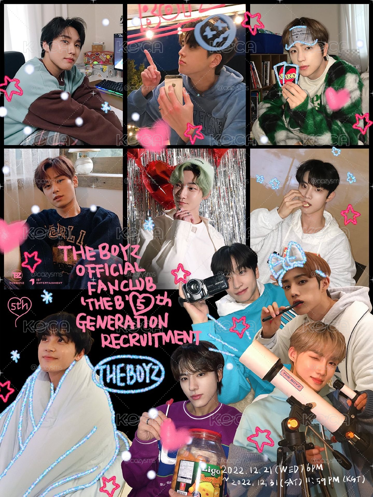 THE BOYZ善旴 3期4期5期6期會員禮小卡