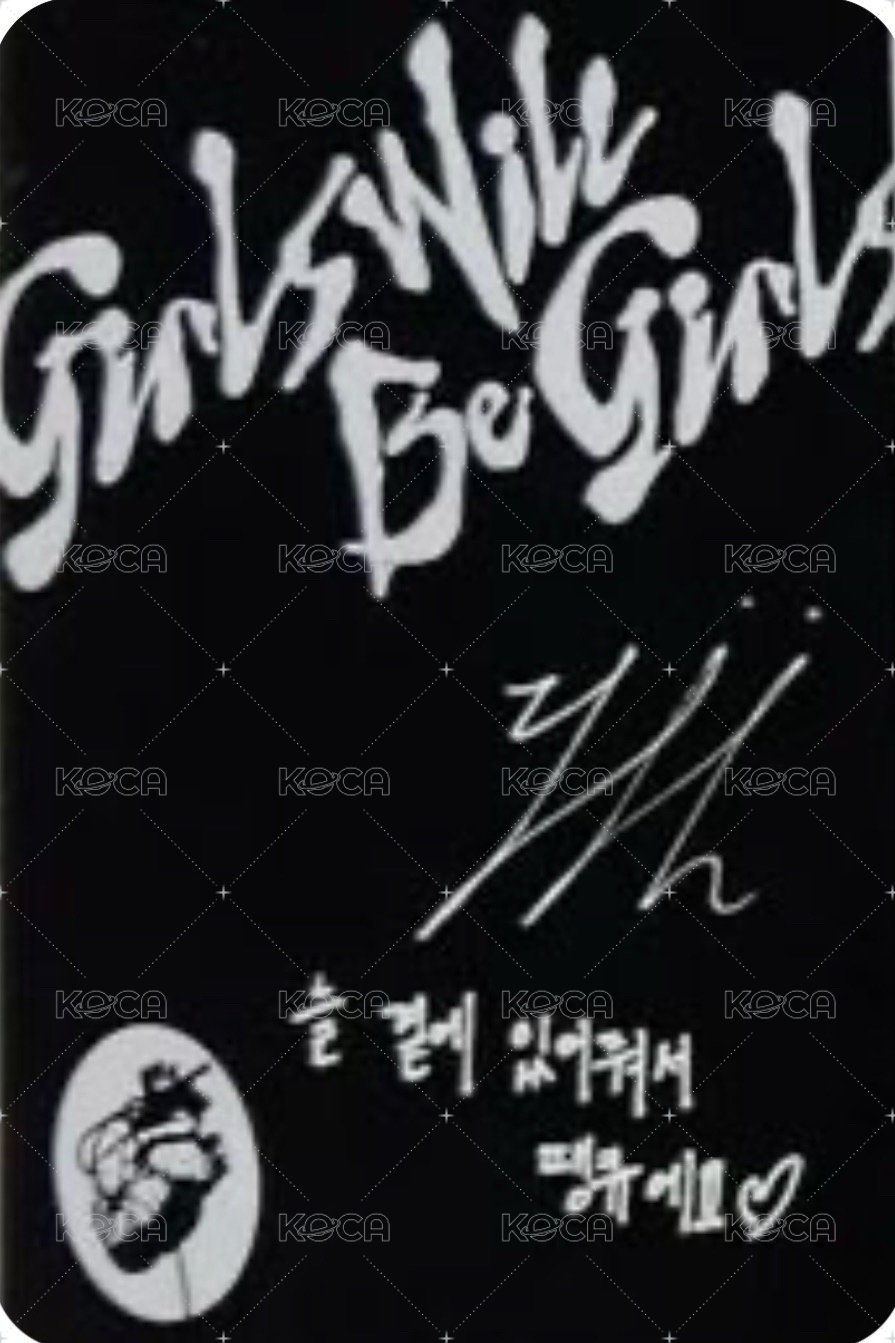 GWBG 專輯卡 CASSETTE BLACK ver. 背面