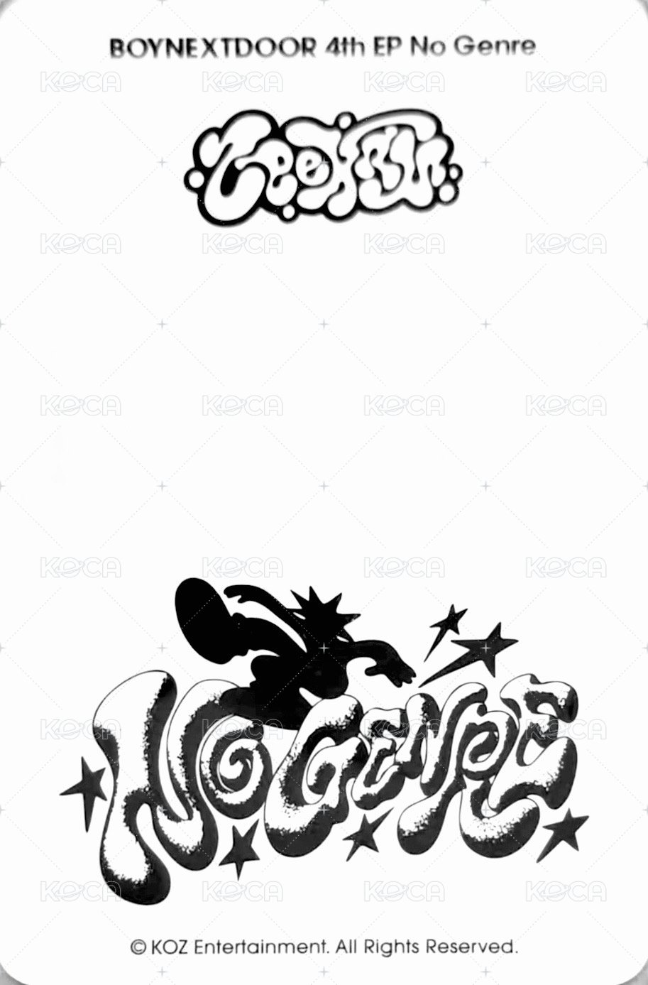 No Genre 隨機卡 快閃 官拍 5 背面