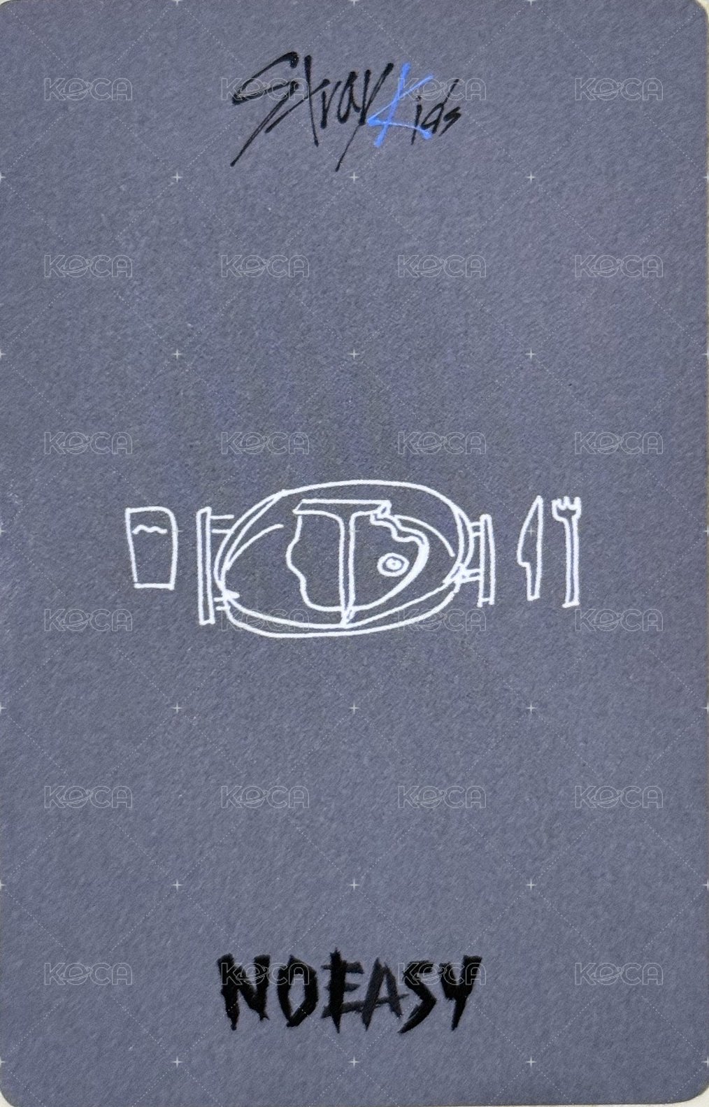 NOEASY yzy 2.0 簽售卡  背面