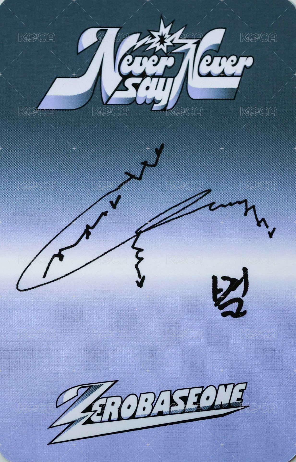 正規一 專輯卡 ICON ver. 背面