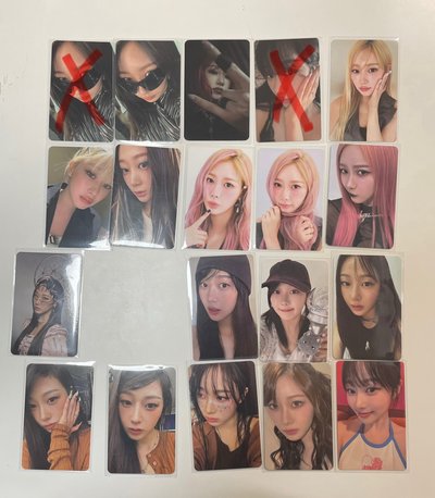 Giselle小盤 17張卡+兩版空專