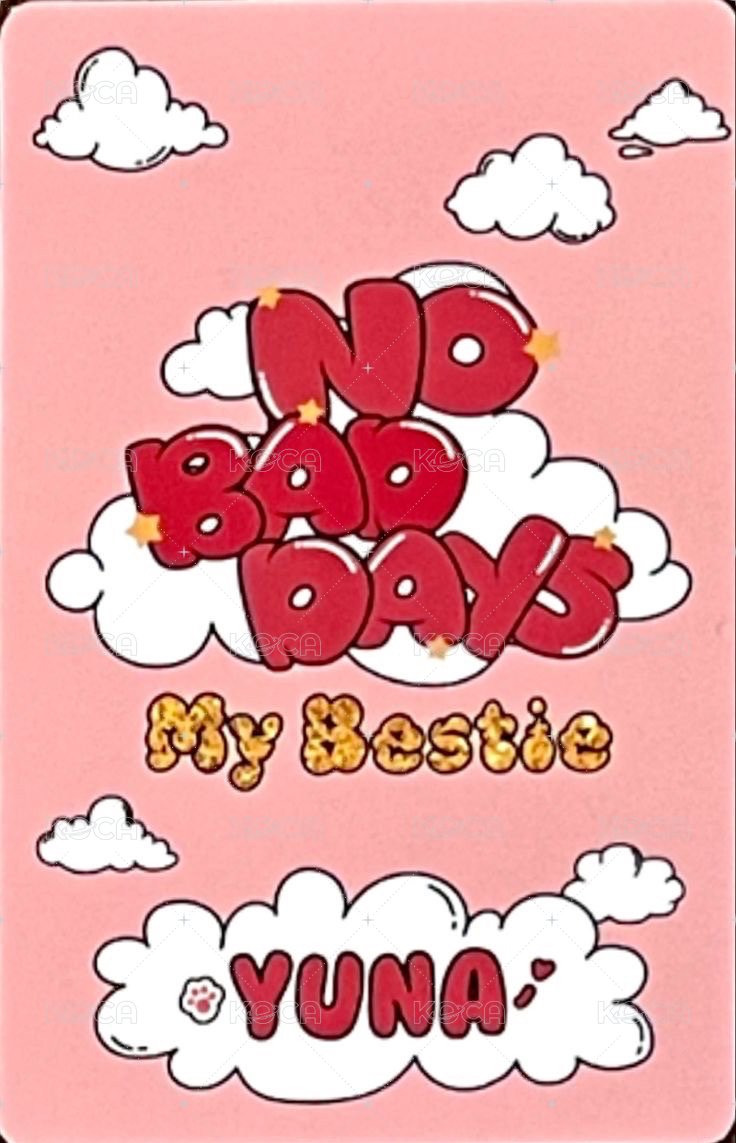 NO BAD DAYS 周邊卡 五月 背面