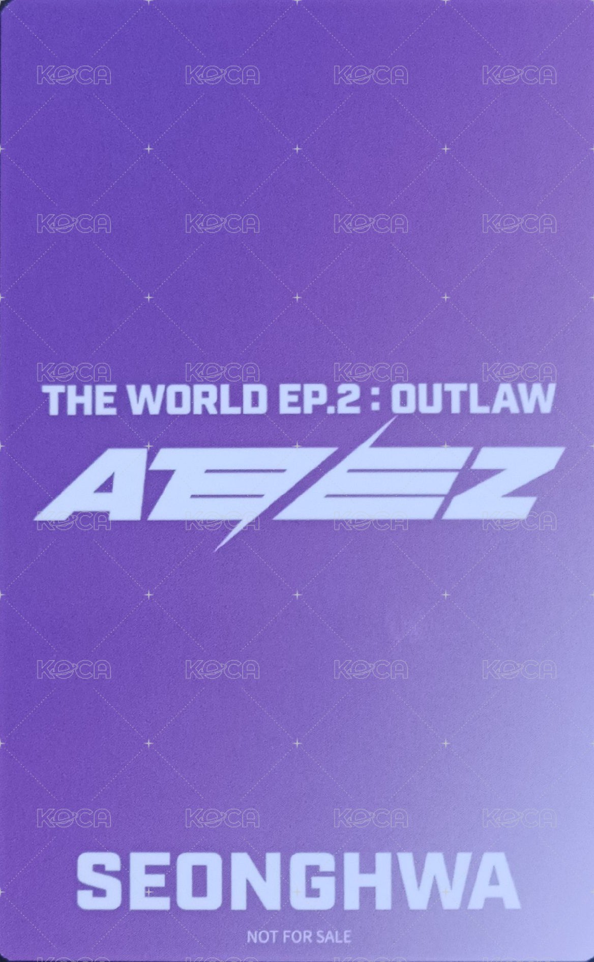 OUTLAW 環球 特典卡  背面