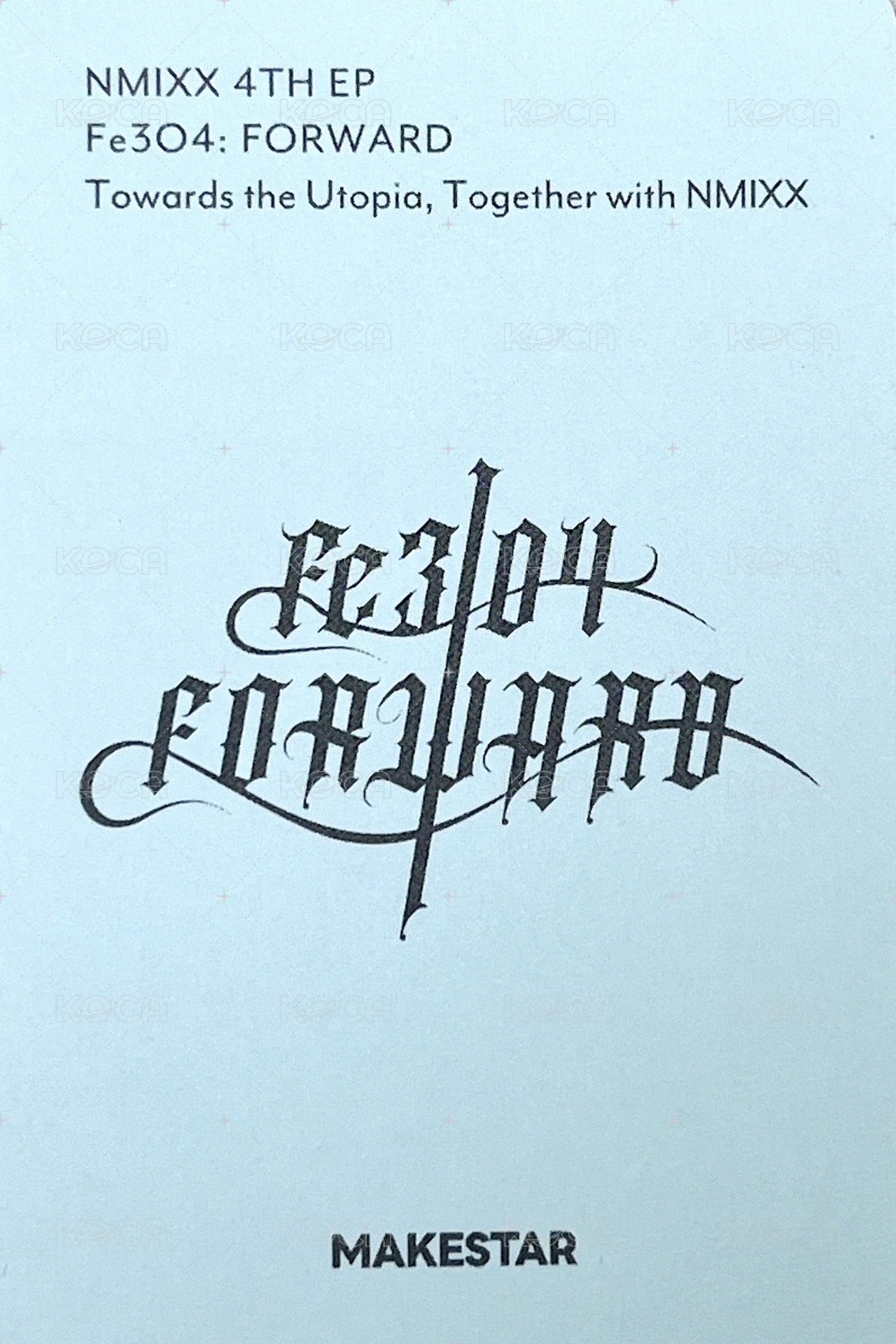 FORWARD ms 15.0 簽售卡 迷你雨傘莉 背面