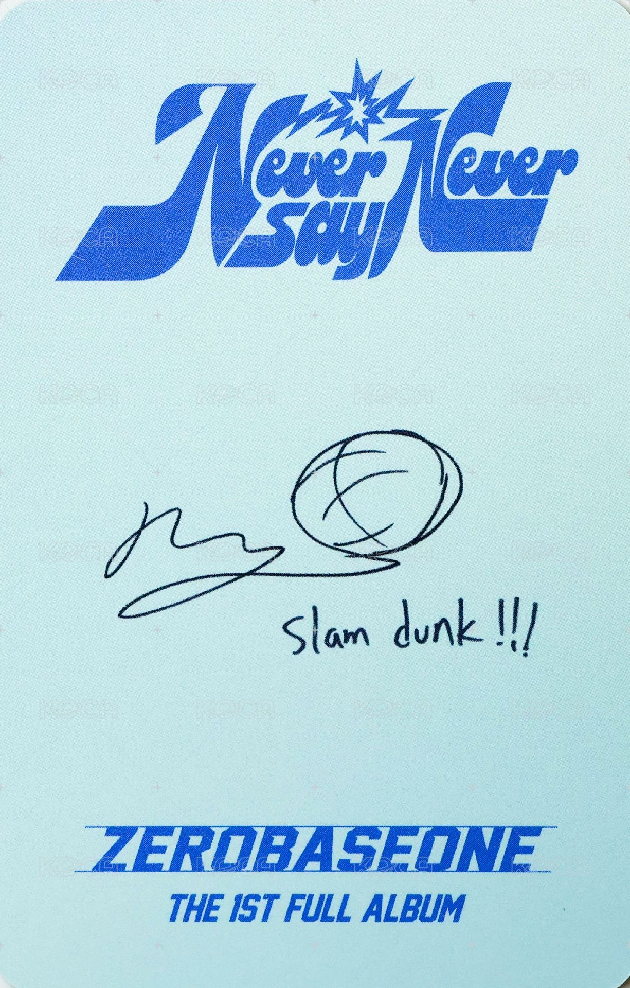 正規一 專輯卡 SLAM DUNK ver. 背面