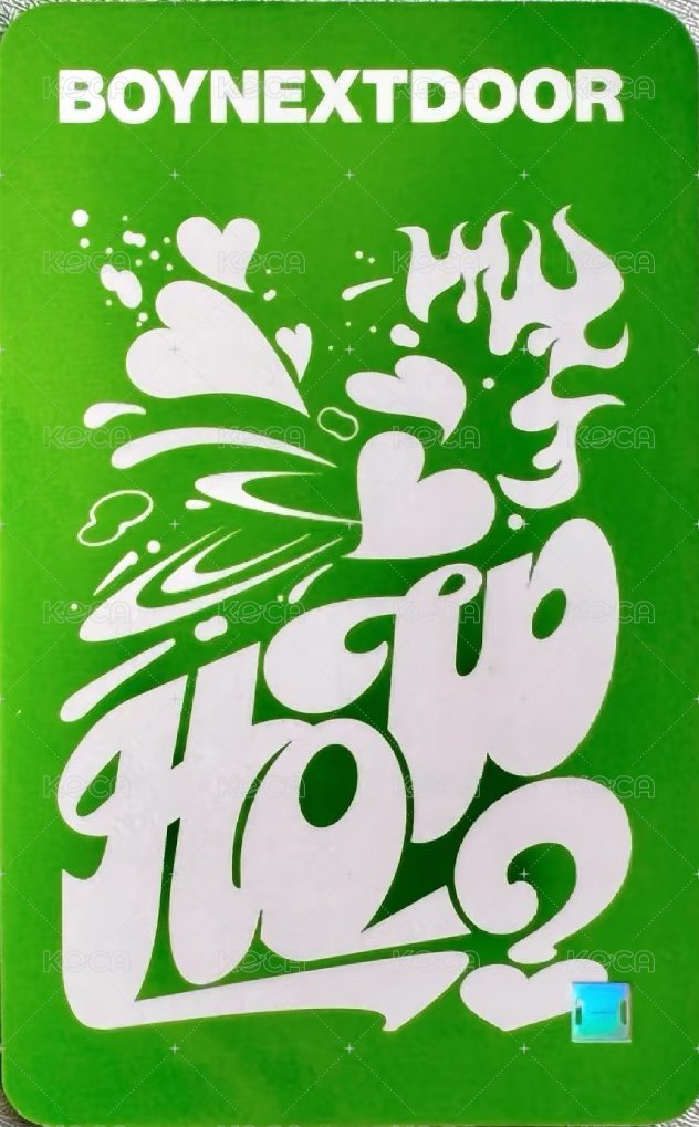 HOW? knpops 特別禮 特典卡  背面