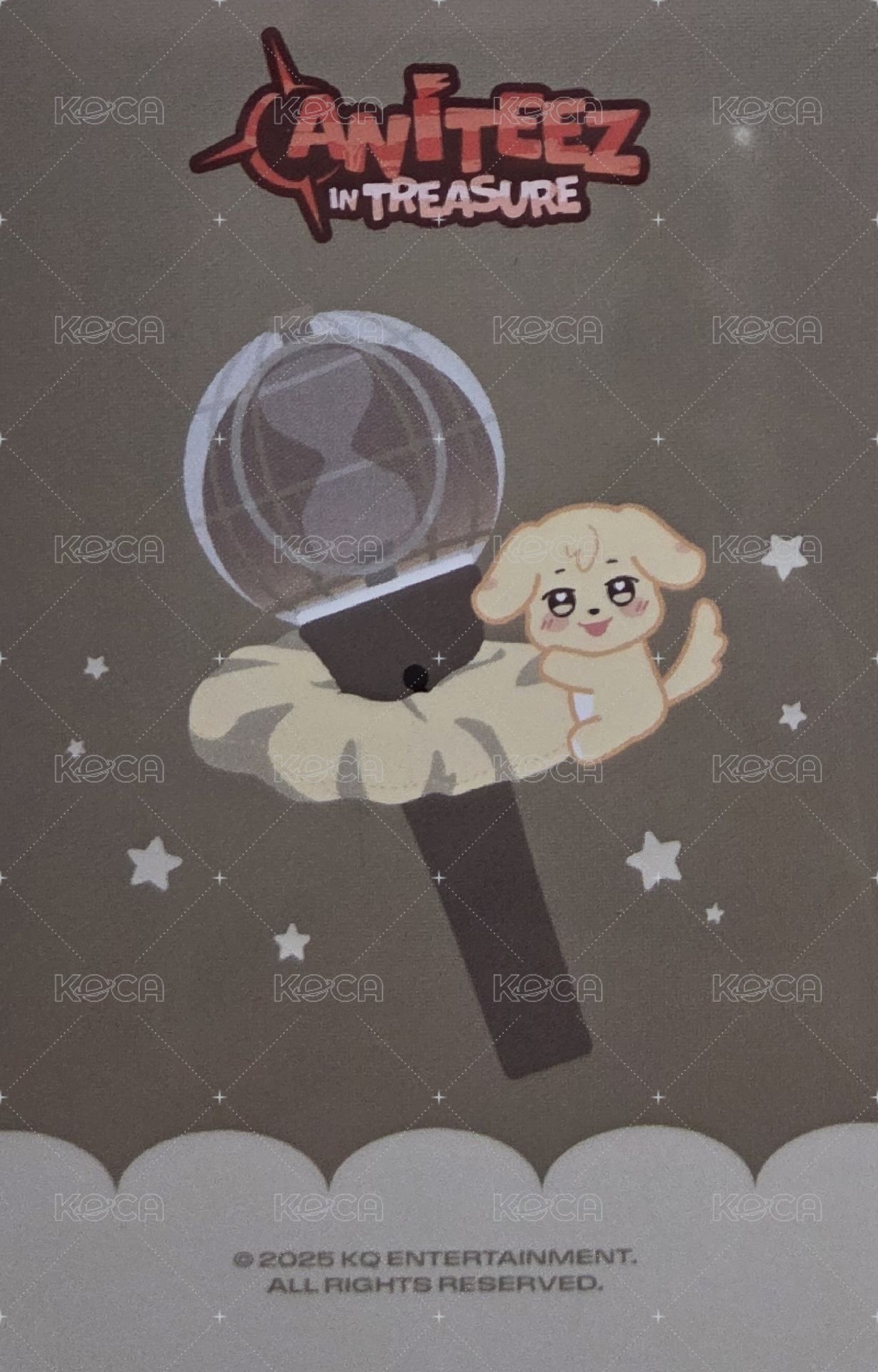 ANITEEZ IN TREASURE 周邊卡 LIGHT STICK STRAP 背面